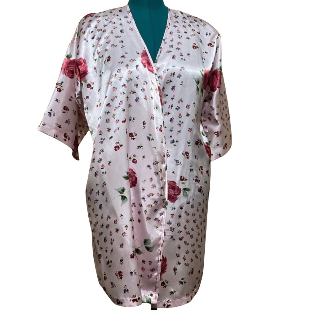Secret Treasures Floral Pink Romantic Women’s Intimate Robe Size Small